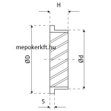 Alumínium szellőzőrács rovarhálóval KWO 100