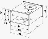 Vents VKP 4D 600x300 Légcsatorna ventilátor